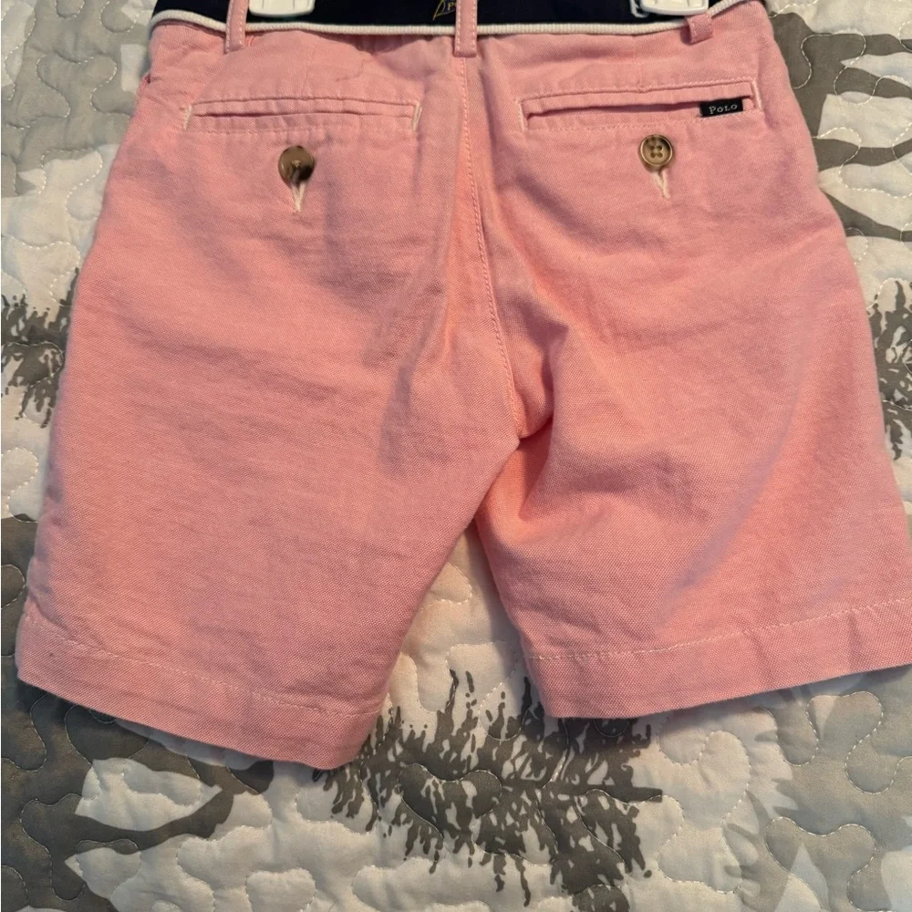 Ralph Lauren linen shorts 4T WITH belt like new great deal!!!